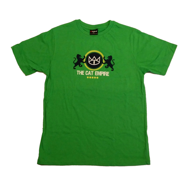 The Cat Empire Green Lions T-Shirt (Men's Size Based)